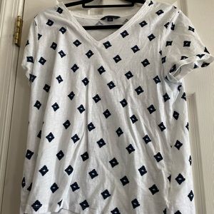 Black and white shirt